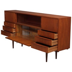 Danish Sideboard with Lighted Bar