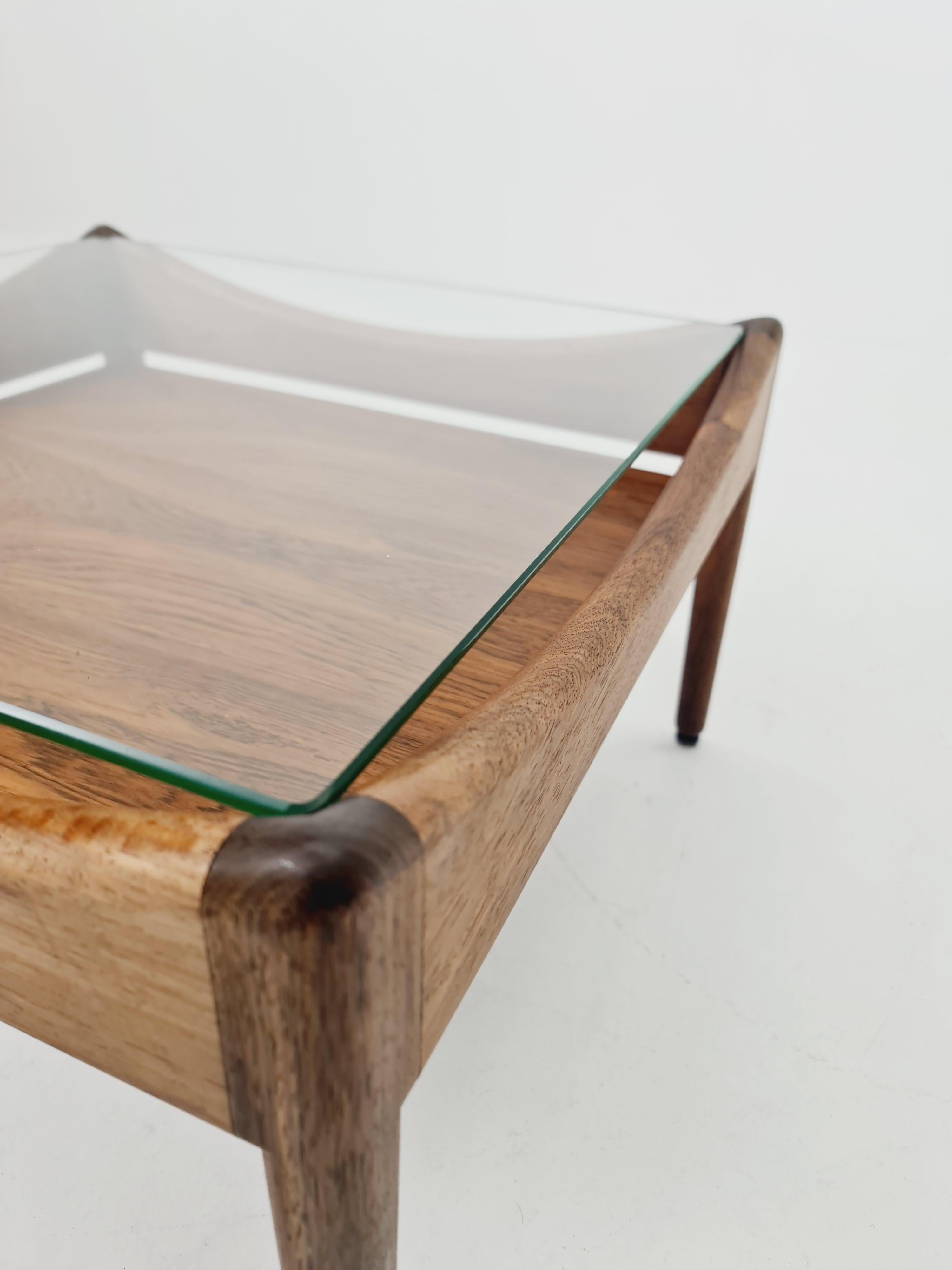 Verre Table d'appoint danoise par Kristian Vedel Modus pour Willadsen Møbelfabrik, 1960s en vente