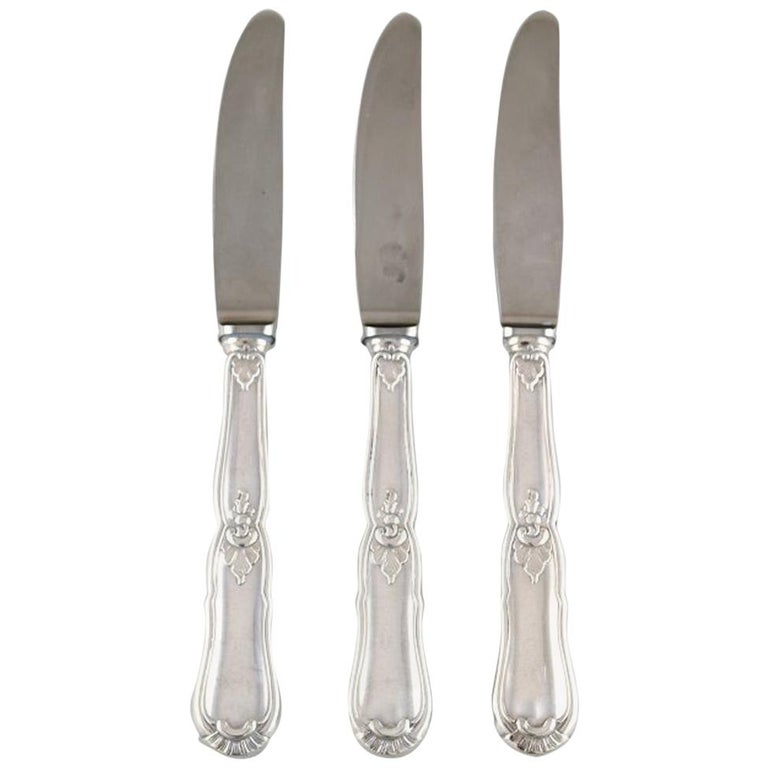 Danish Silver 830, 3 Fruit Knives, circa 1930 For Sale at 1stDibs