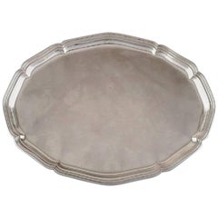 Danish Silver, Large Tray, 1930s-1940s