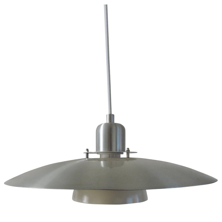 Danish Silver Pendant Light 1960s For At 1stdibs Danish Silver Pendant Light 1960s For