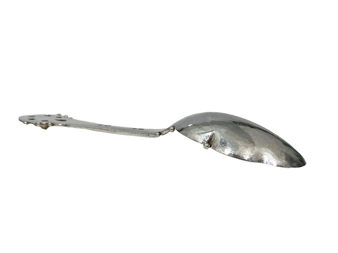 Cuchara de servir de plata danesa de Grann & Laglye, 1918 Silver en venta