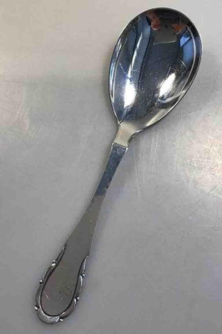 Danish Silver Serving Spoon In Good Condition For Sale In Copenhagen, DK