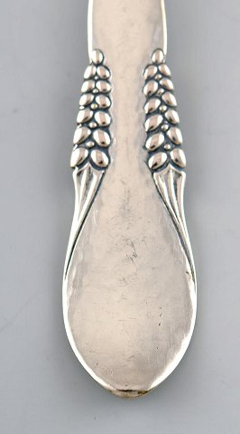 Dänisches Silber, sieben Kuchengabeln, Cfh, Christian Fr. Heise, 1910-1920er Jahre (Art déco) im Angebot