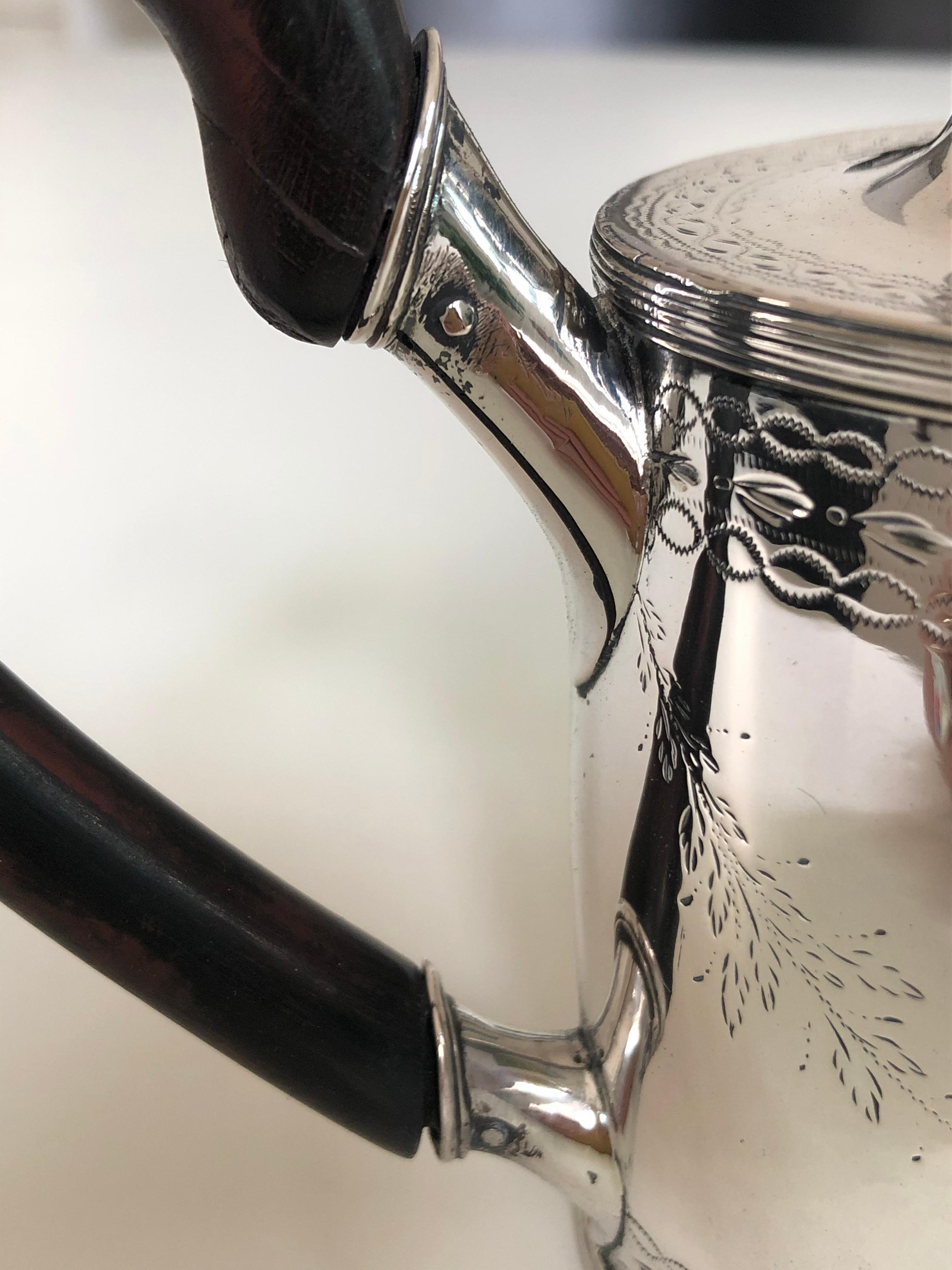antique silver teapot markings