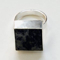 Danish Silverring with Lapis Lazuli stone by Brdr. Bjerring 1970s
