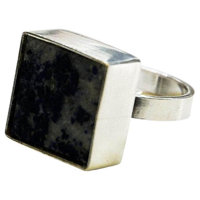 Danish Silverring with Lapis Lazuli stone by Brdr. Bjerring 1970s For Sale