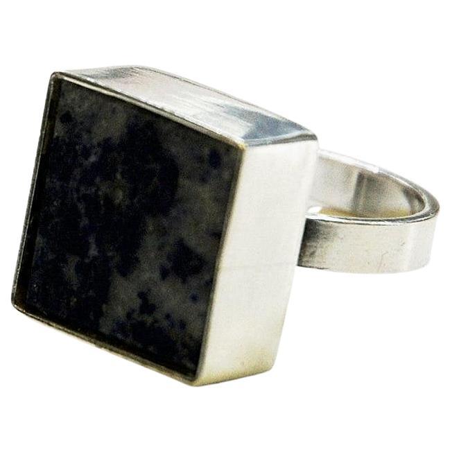 Danish Silverring with Lapis Lazuli stone by Brdr. Bjerring 1970s