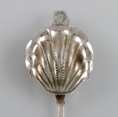 Danish Silversmith, Antique Silver Tea Strainer, Dated 1847