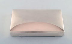 Danish Silversmith, Art Deco Jewelry Box in Silver with Cedar Inlay