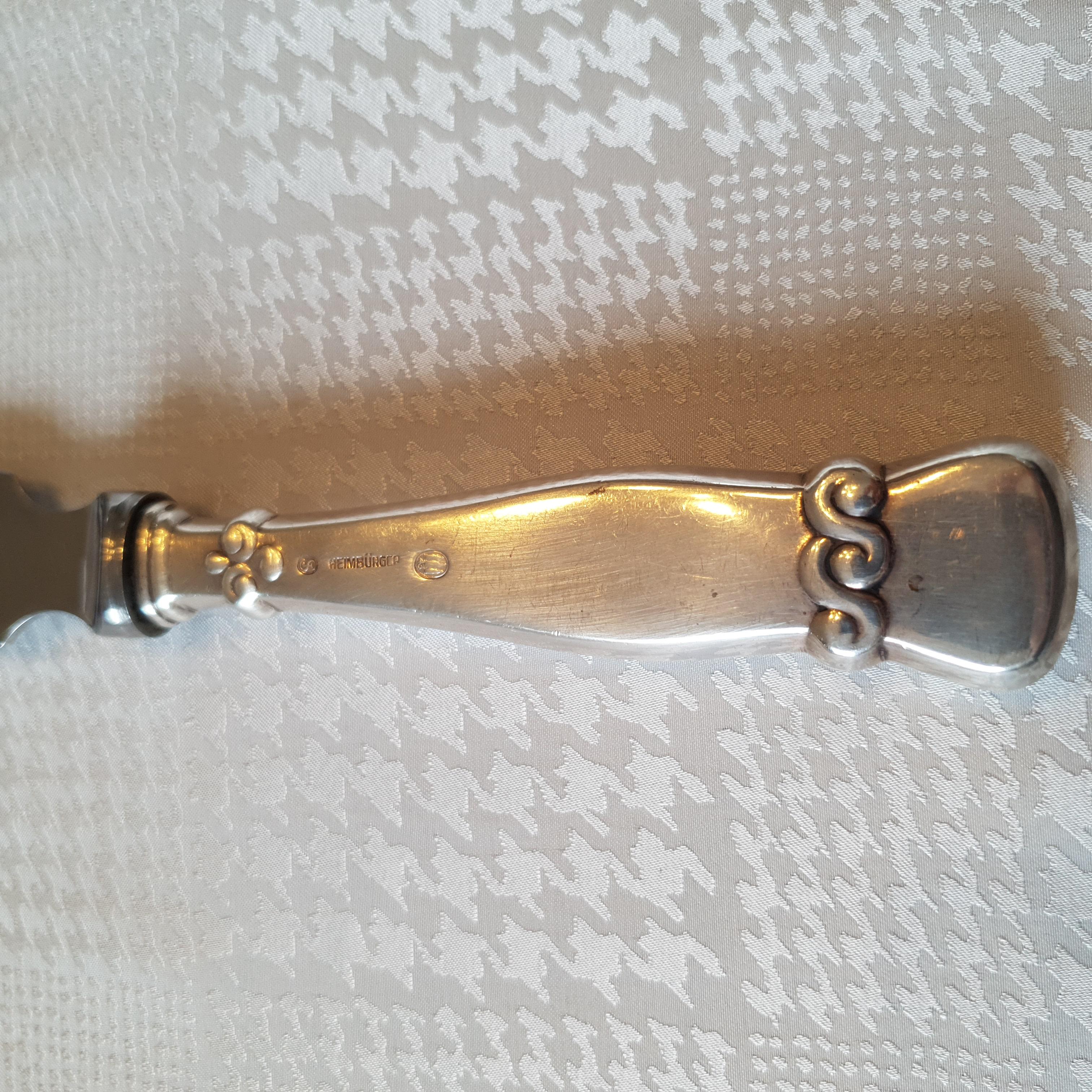 Mid-20th Century Danish Silversmith, Cake Knife in Silver, 1943 For Sale
