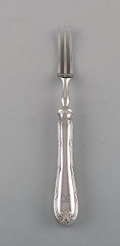 Danish Silversmith, Five Antique Forks in Silver 830, Dated 1915-1920