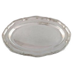 Danish Silversmith, Large Serving Dish in Silver, Dated 1936