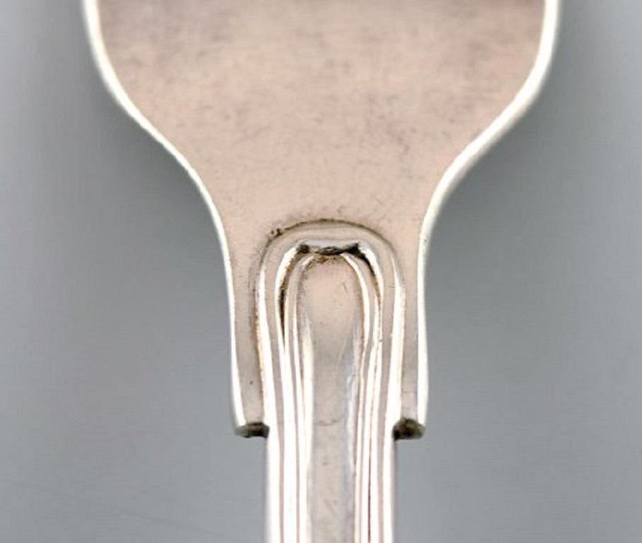 Art Deco Danish Silversmith, Old Danish Fork in Silver, 1920s-1930s, 4 Pieces For Sale