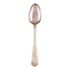 Argentiere danese, Antico cucchiaio da minestra danese grande in argento, anni '50, 17 pezzi
