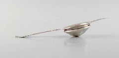 Danish Silversmith, Rare Art Nouveau Seaweed Tea Strainer in Silver, 1906