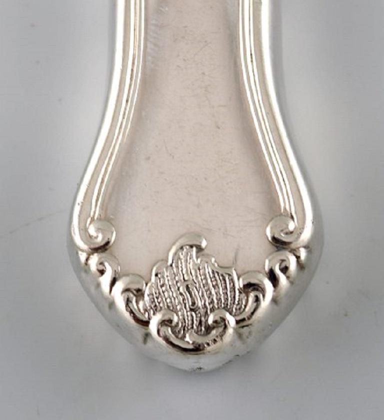 Rococo Revival Danish Silversmith, Rosenholm Cake Knife in Silver, 1950 For Sale