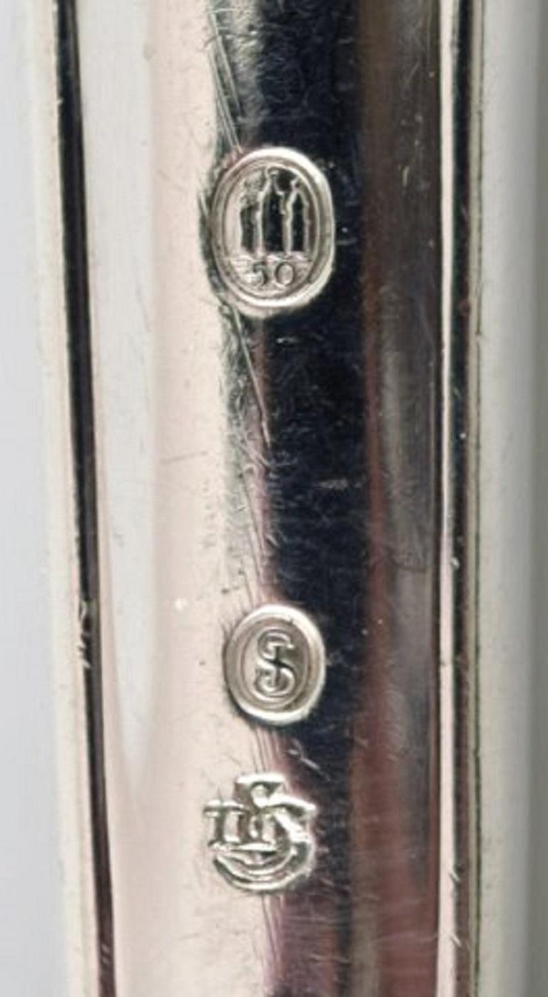 Danish Silversmith, Rosenholm Cake Knife in Silver, 1950 In Good Condition For Sale In Copenhagen, DK