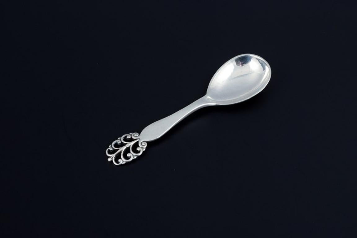 Danish Silversmith, Three Sugar Spoons, Danish 830 Silver, 1930/40s For Sale 1
