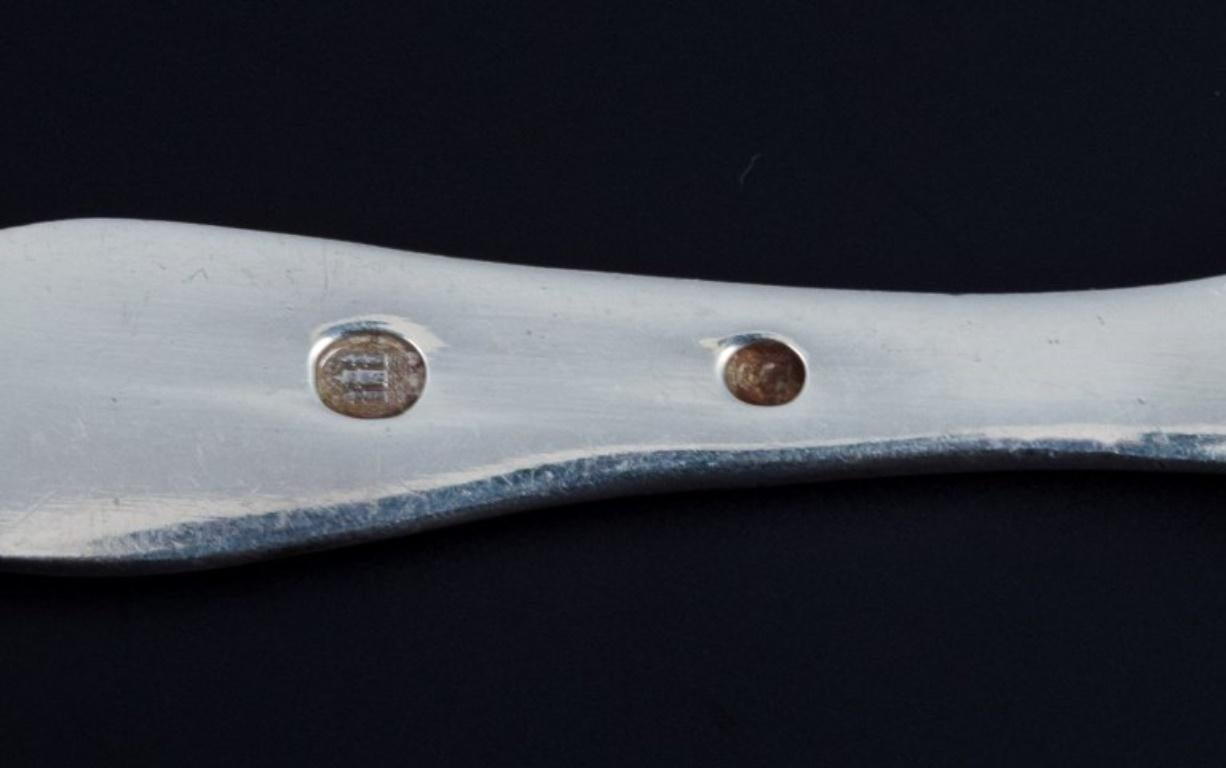 Danish Silversmith, Three Sugar Spoons, Danish 830 Silver, 1930/40s For Sale 3