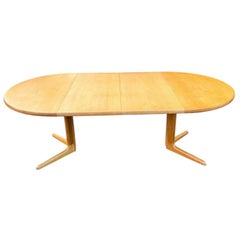 Danish Skovby Golden Oak Dining Table