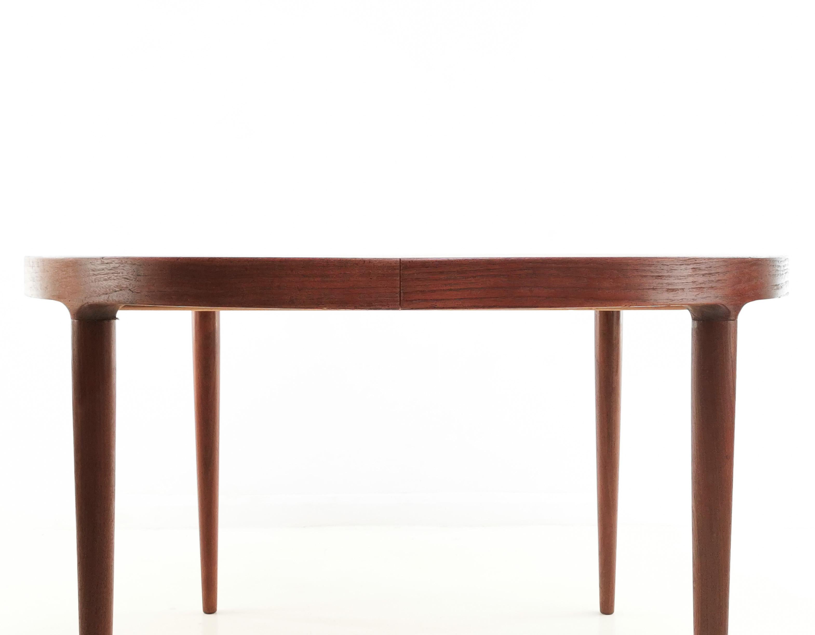 Danish Skovmand & Andersen Teak Extending Dining Table Midcentury Vintage For Sale 1
