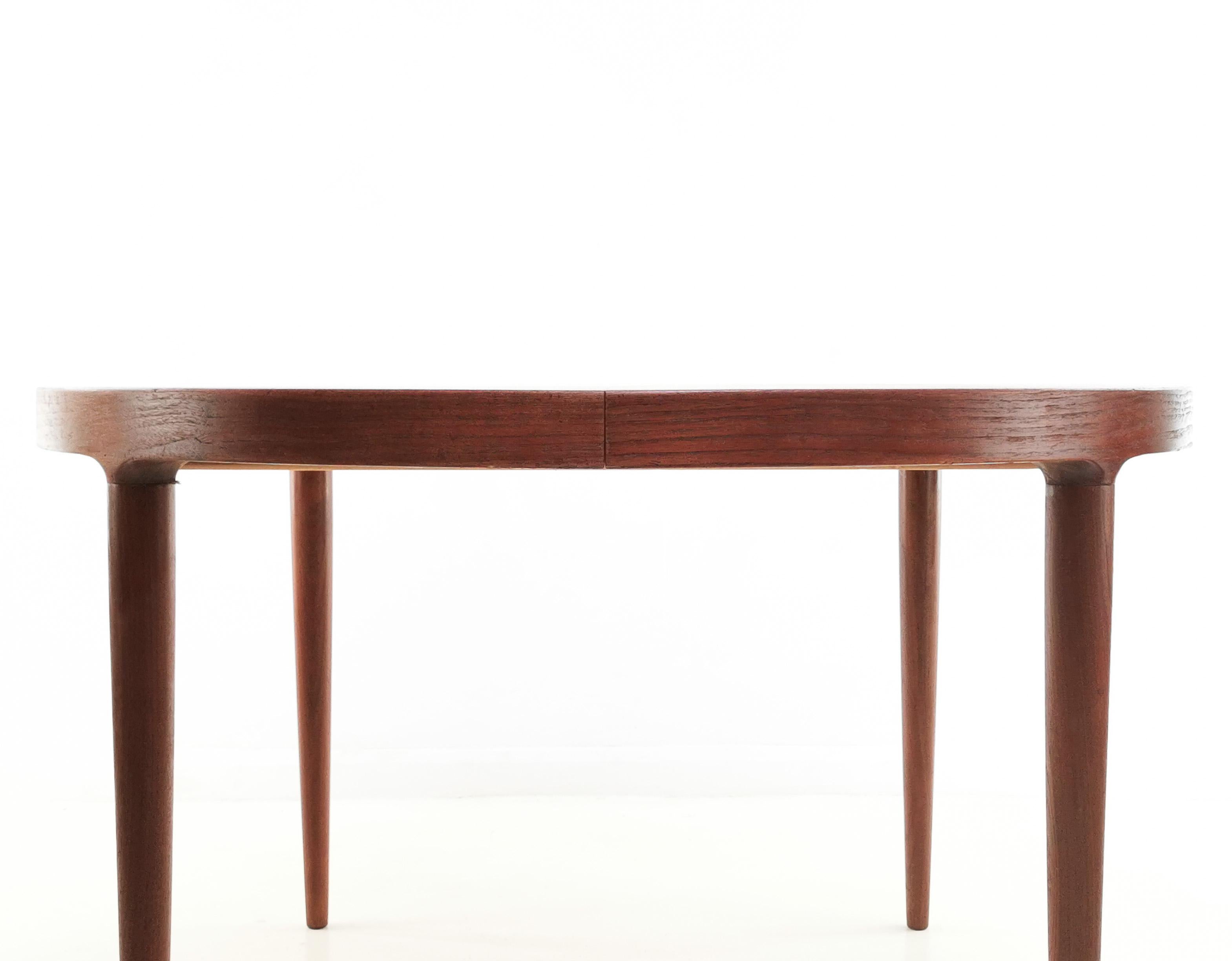 Danish Skovmand & Andersen Teak Extending Dining Table Midcentury Vintage 3