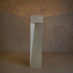 Lámpara de pie danesa de metal marfil "Slack I" de Mart Van Schijndel para Martech, 1979