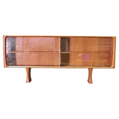 Danish Sliding Door Cabinet