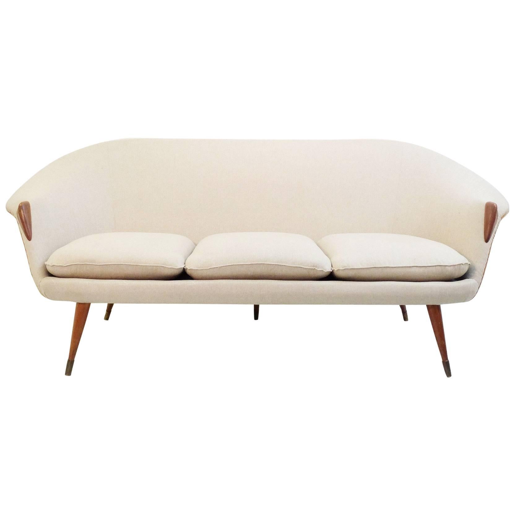 Danish Sofa Attributed to Nanna Ditzel, New Upholstery by Dörflinger & Nickow