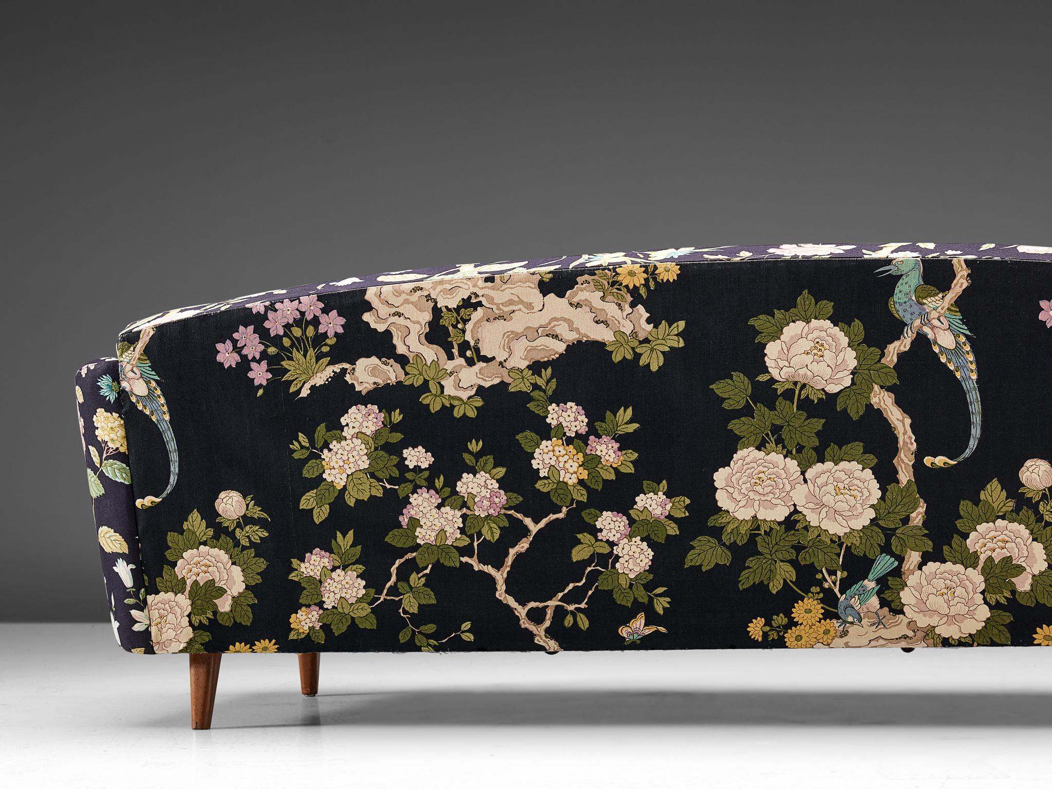 black floral couch