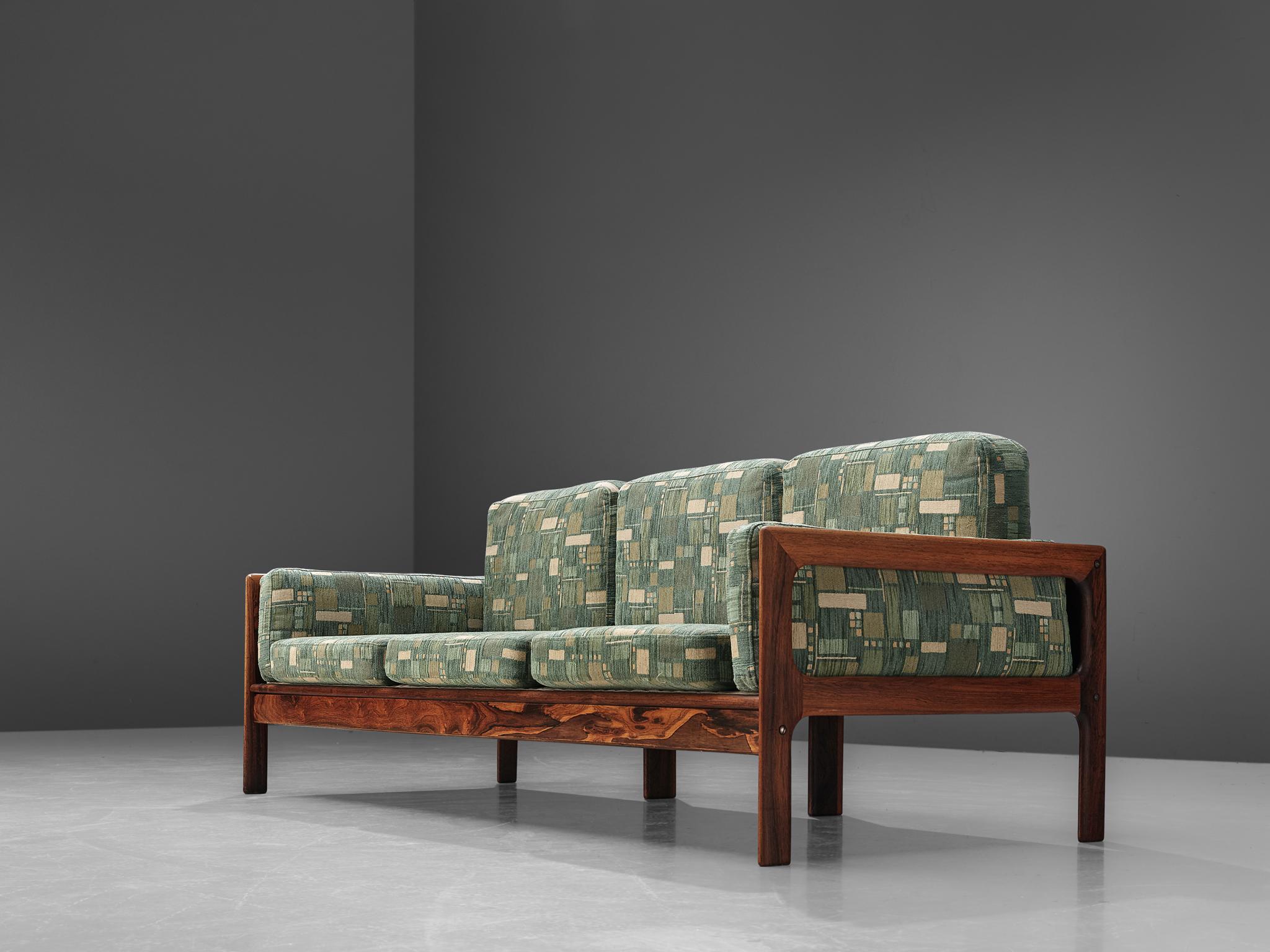 green pattern sofa