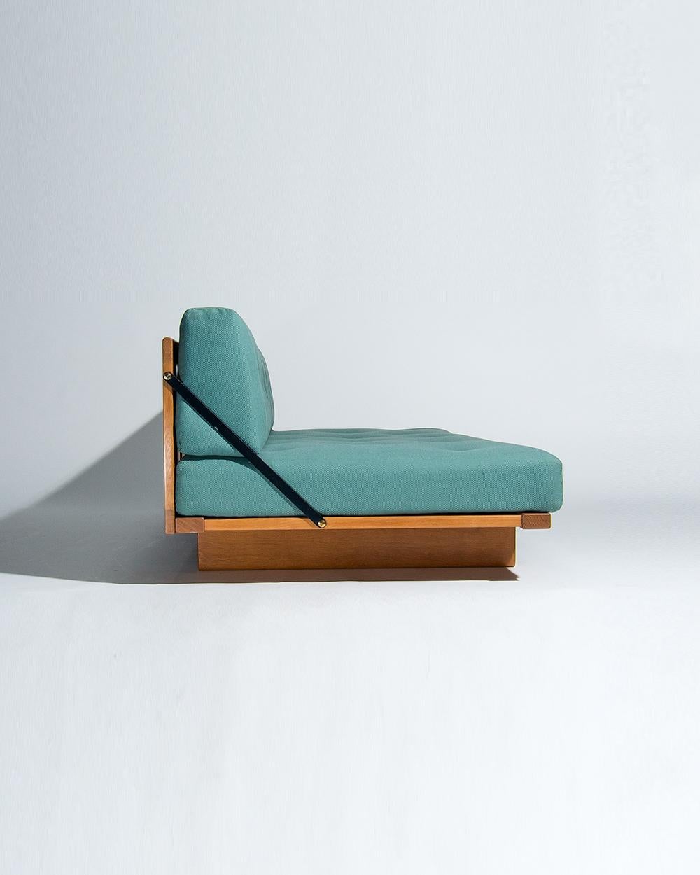 Mid-20th Century Danish Sofa in Oak by Borge Mogensen, 1950s Midcentury Design