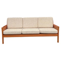 Danish Sofa in Wood and Wool from Dyrlund, 1960s