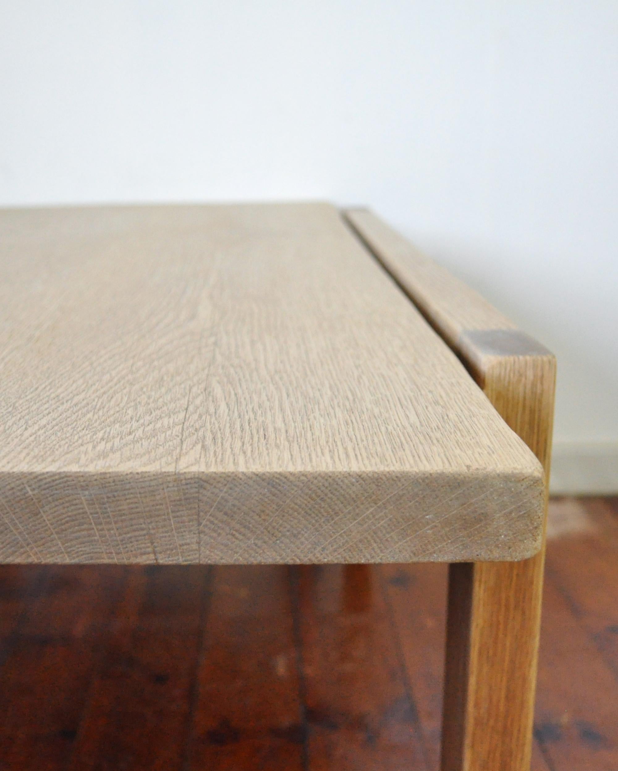 Danish Solid Oak Coffee or Side Table For Sale 2