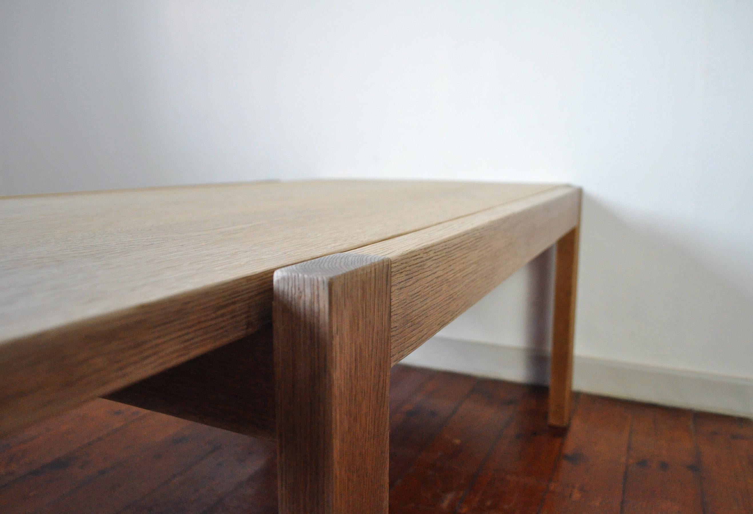 Danish Solid Oak Coffee or Side Table For Sale 3