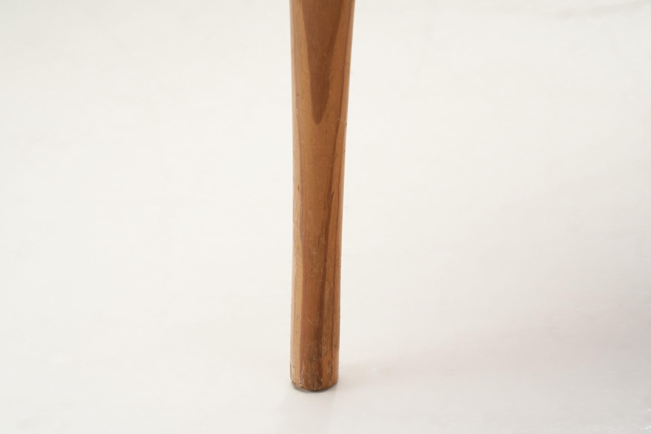 Danish Solid Pine Tripod Stool, Denmark, 1960s 7