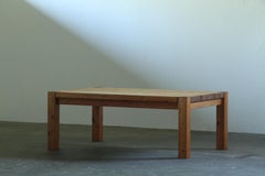 Danish Solid Pine Wood Coffee Table 1970/80s