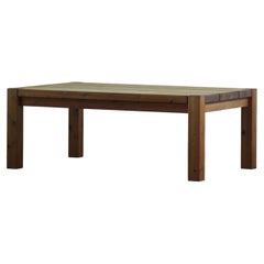 Danish Solid Pine Wood Coffee Table 1970/80s