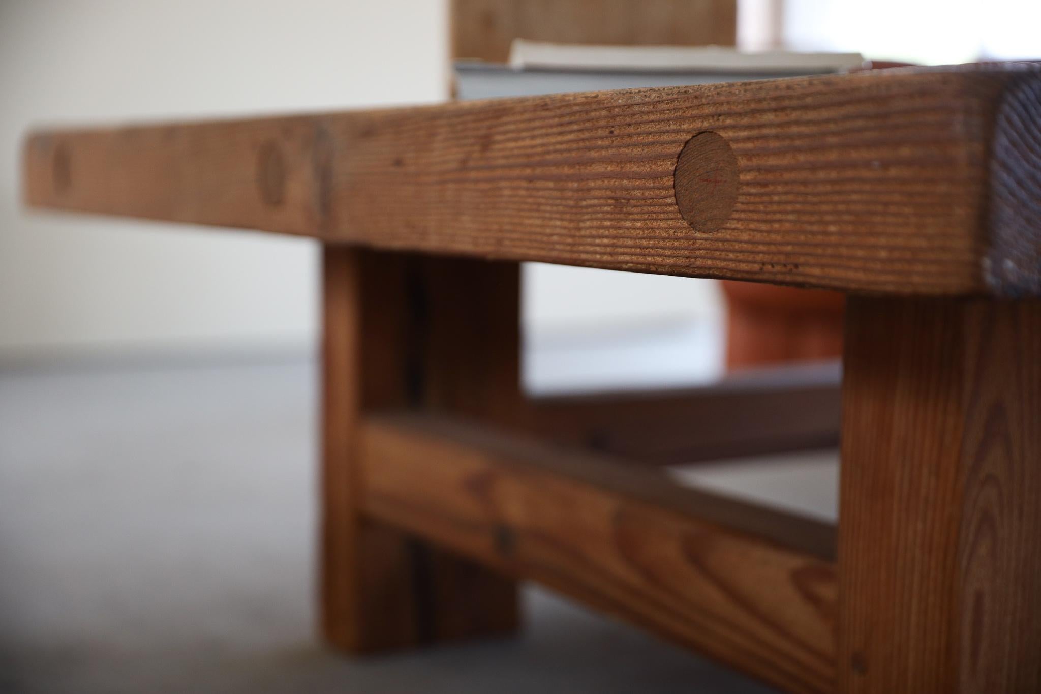 Danish Solid Pomeranian Pine Coffee Table by Jens Lyngsøe, 1980s 3