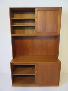 Danish Solid Teak 3-Piece Cabinet / Bookcase by Erik Brouer Mobelfabrik, Denmark