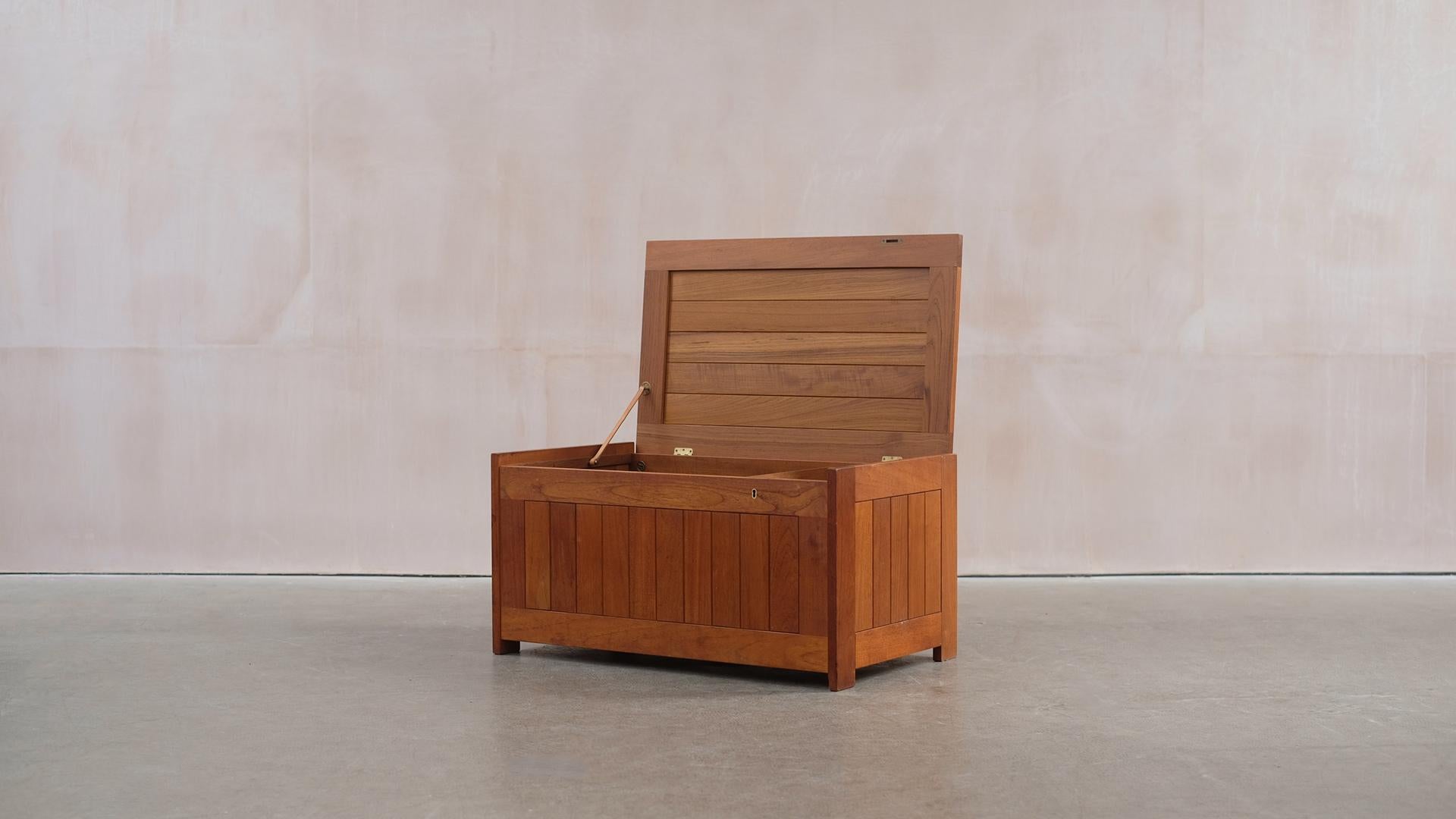 20th Century Danish Solid Teak Blanket Box by Randers