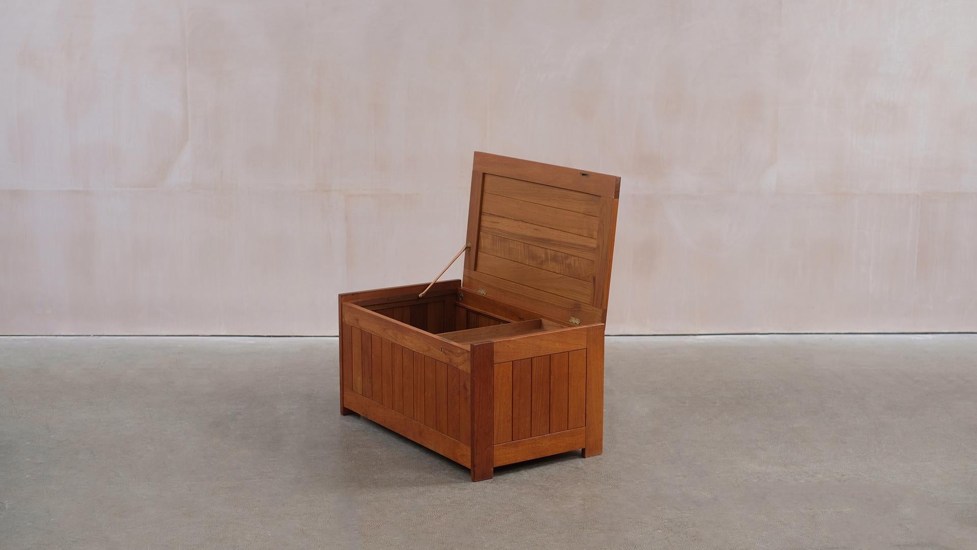 Danish Solid Teak Blanket Box by Randers 2