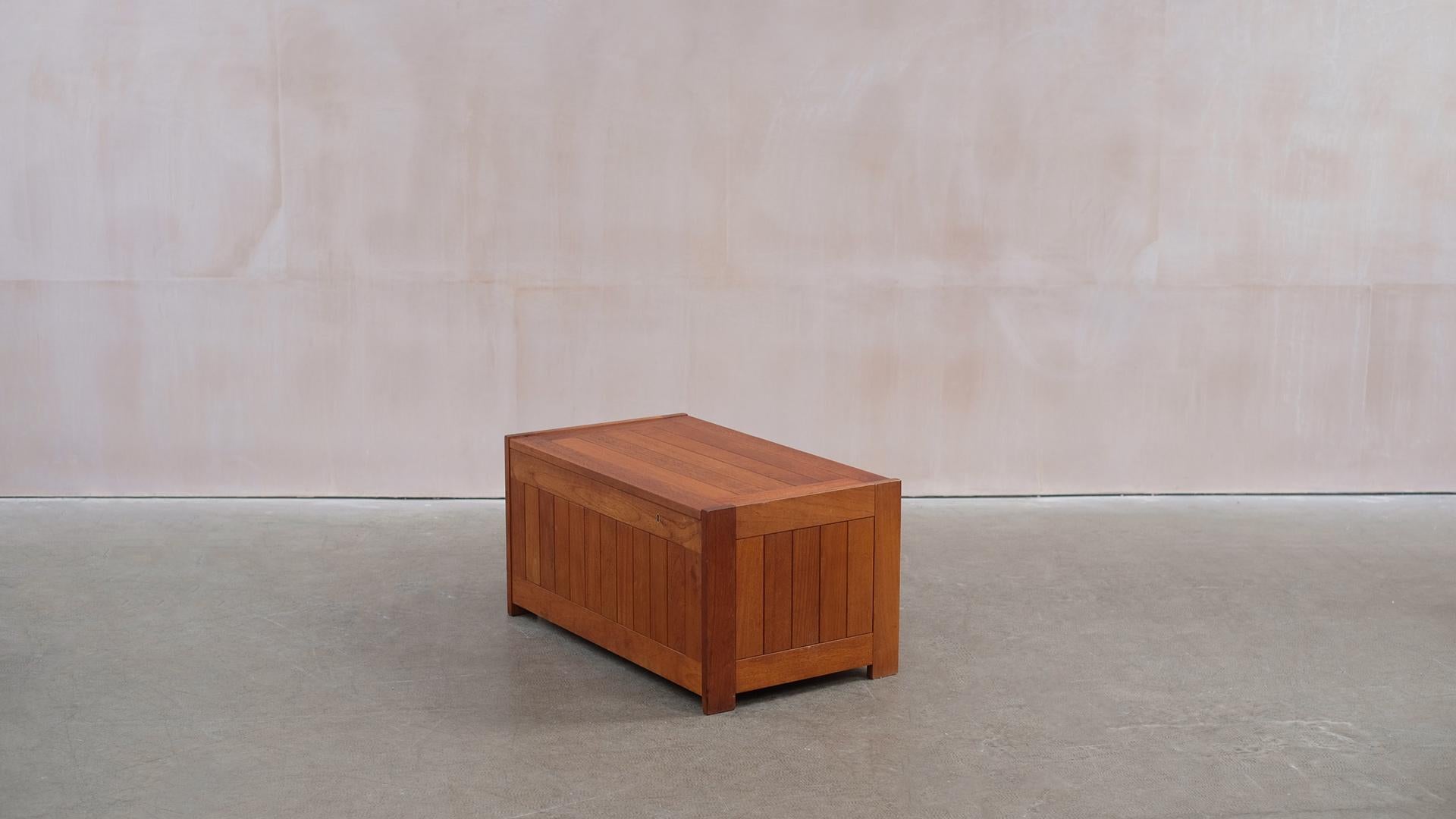 Danish Solid Teak Blanket Box by Randers 3