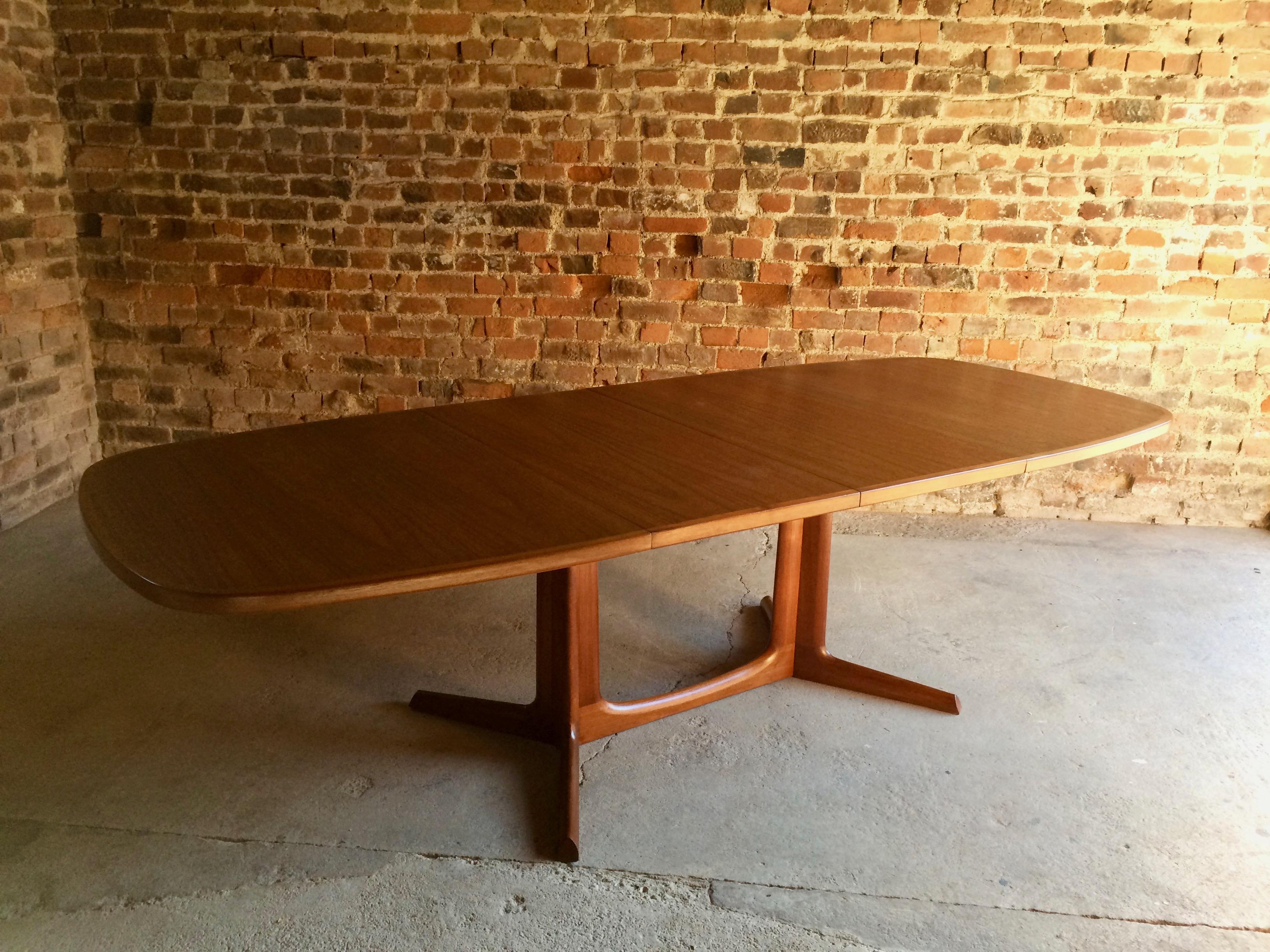 Danish Solid Teak Dining Table by Niels Otto Moller for Gudme Mobelfabrik, 1960s 2
