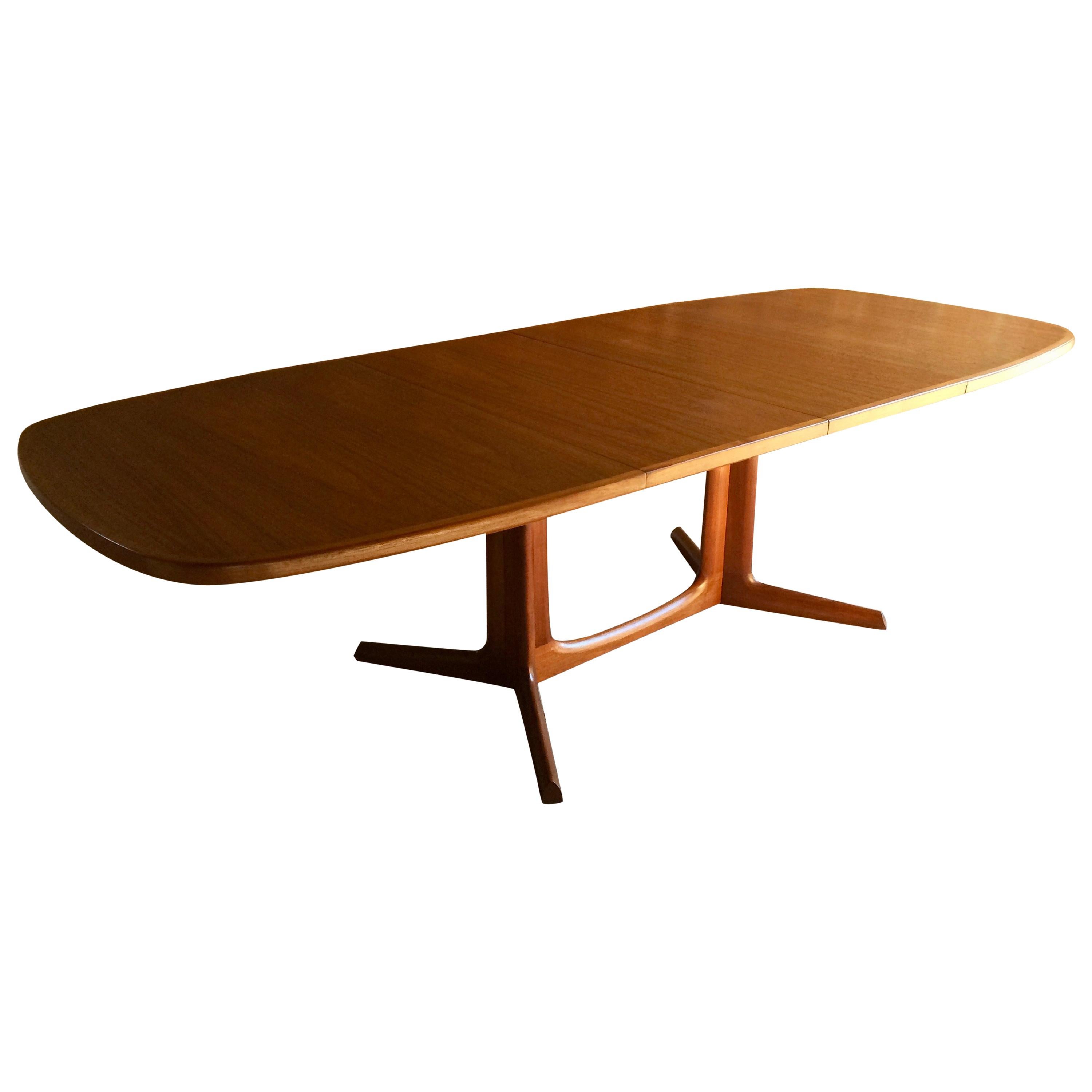 Danish Solid Teak Dining Table by Niels Otto Moller for Gudme Mobelfabrik, 1960s