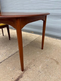 Danish Solid Teak Dining Table by Povl Dinesen