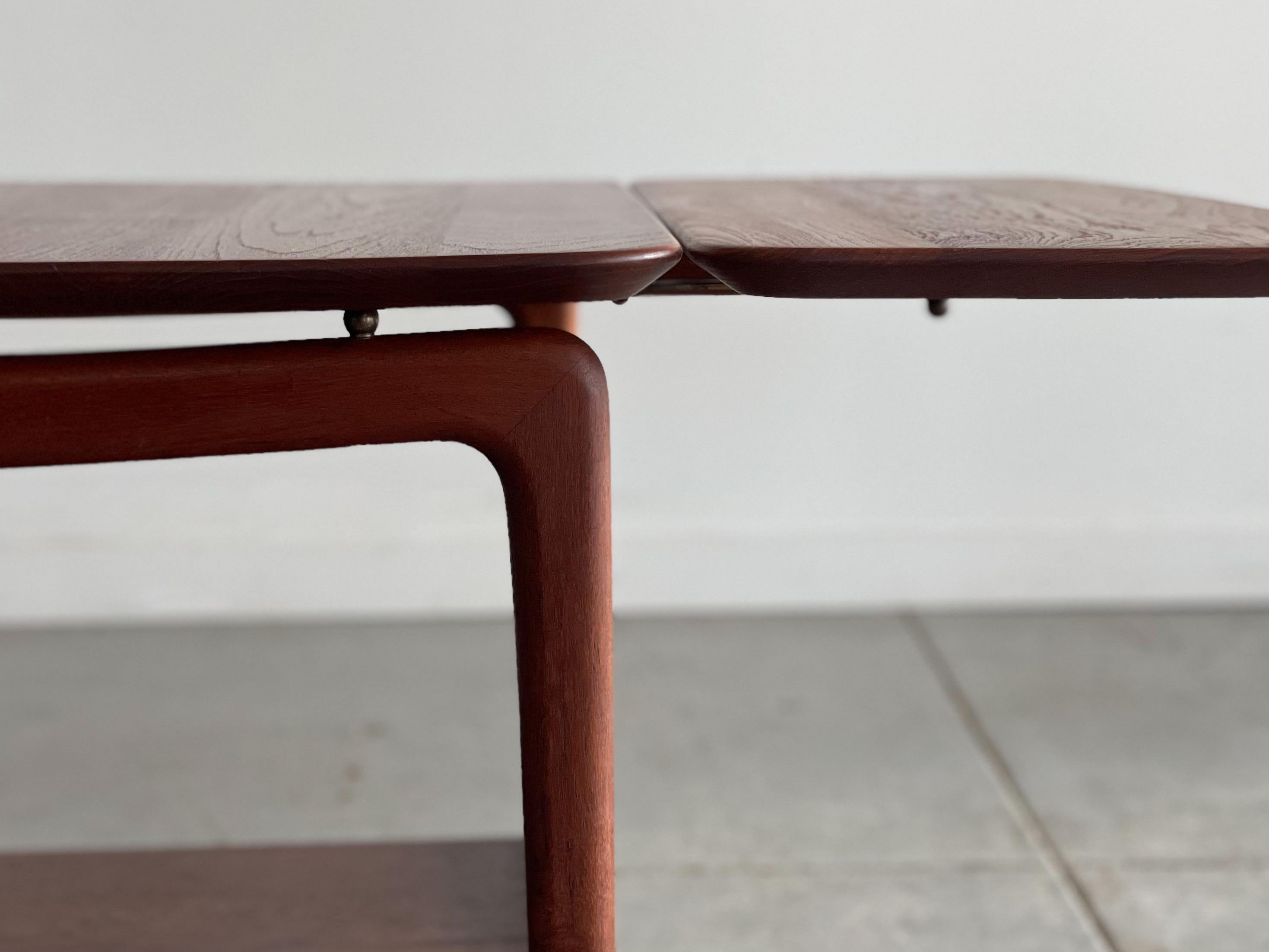 Table basse danoise à abattants en teck massif de Peter Hvidt pour France and Son en vente 6