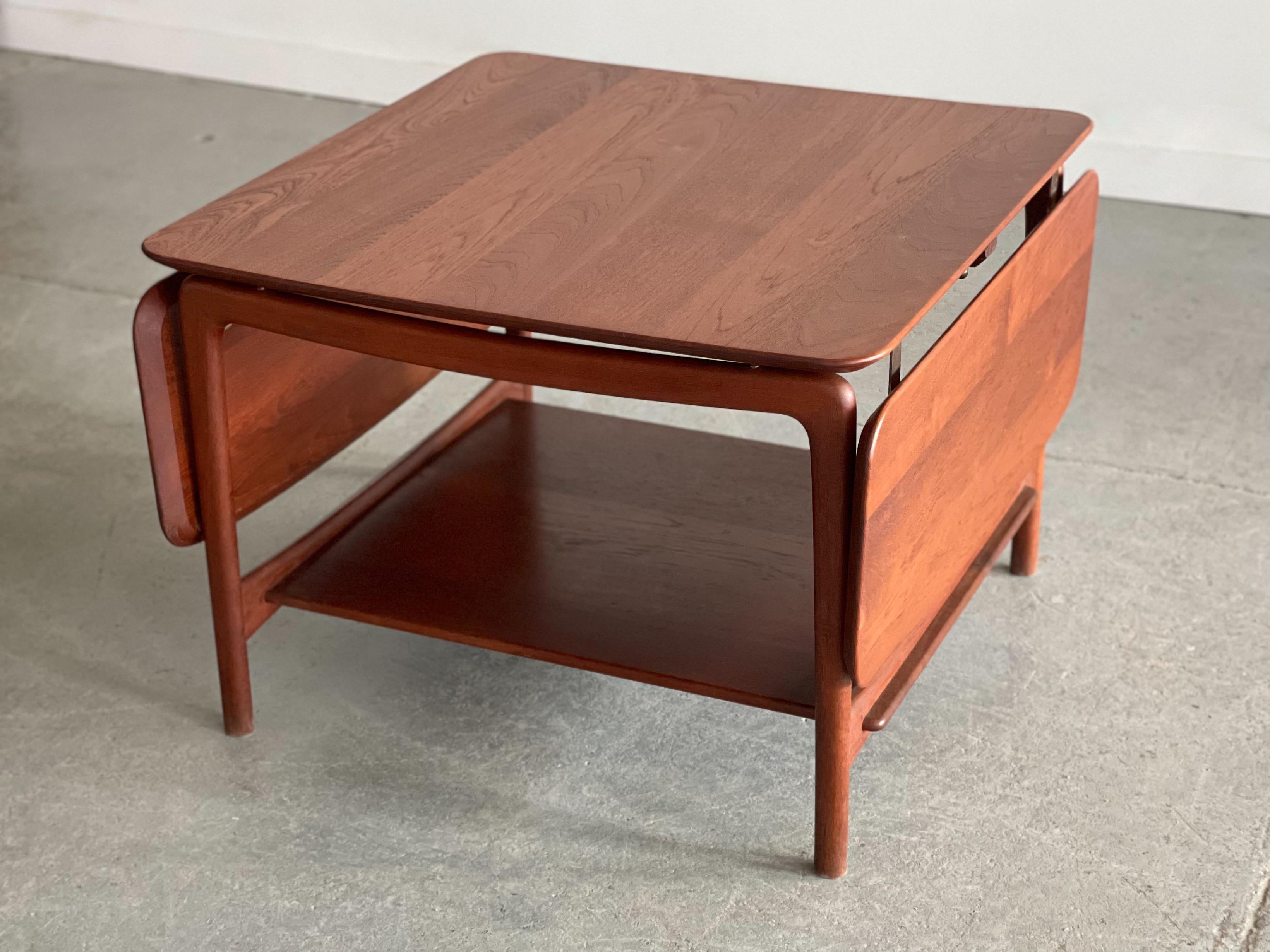 Table basse danoise à abattants en teck massif de Peter Hvidt pour France and Son Bon état - En vente à Winnipeg, MB