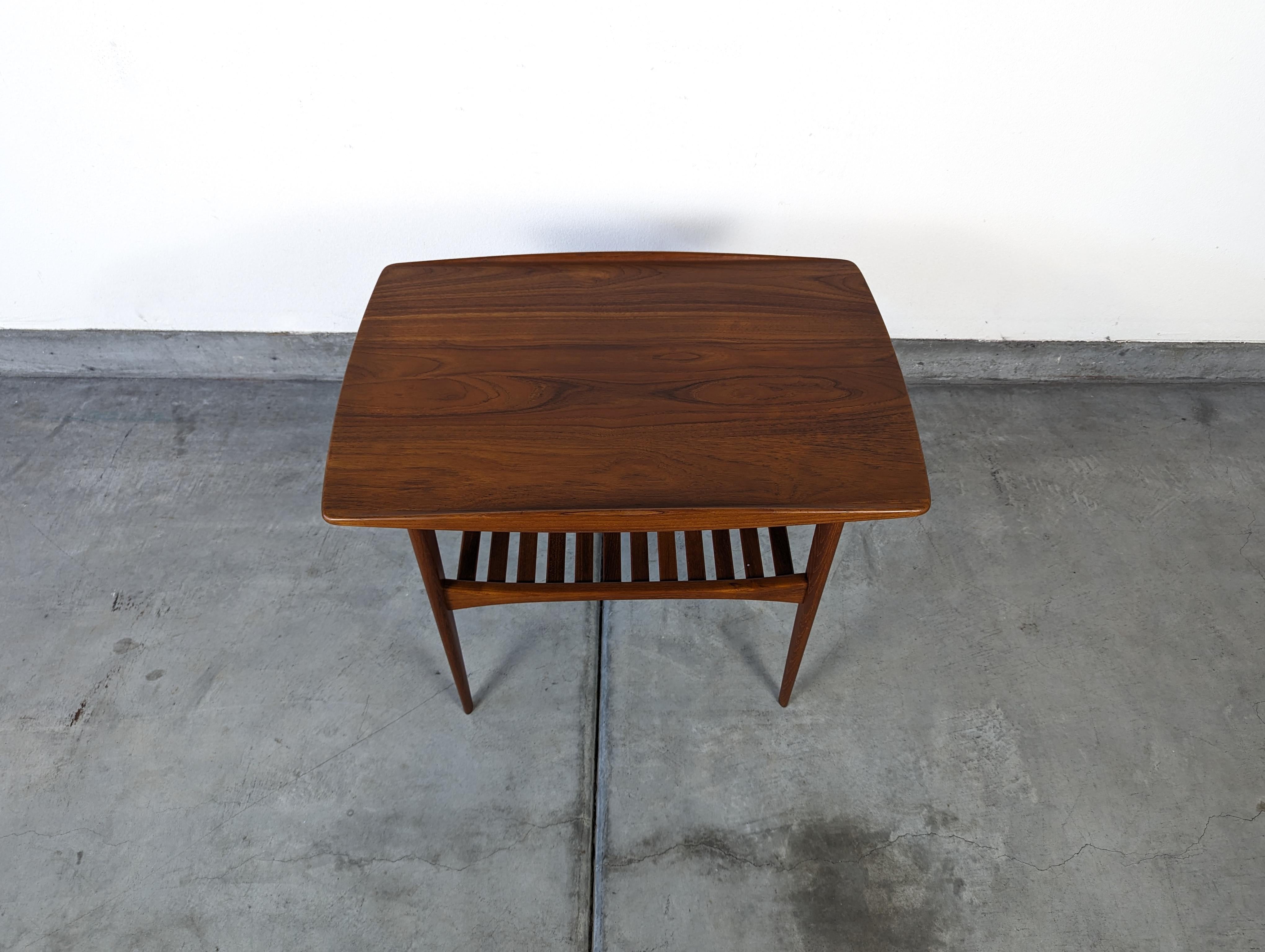 Mid-20th Century Danish Solid Teak Mid Century Side Table by Finn Juhl for France & Søn, c1950s For Sale
